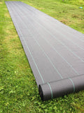 2m Wide 100gsm Weed Control Fabric Ground Cover Garden Membrane