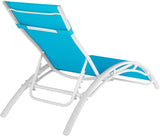 Set of 2 x Aluminum Sun Loungers, Weather-Resistant, Including Head Pad 6 COLOURS