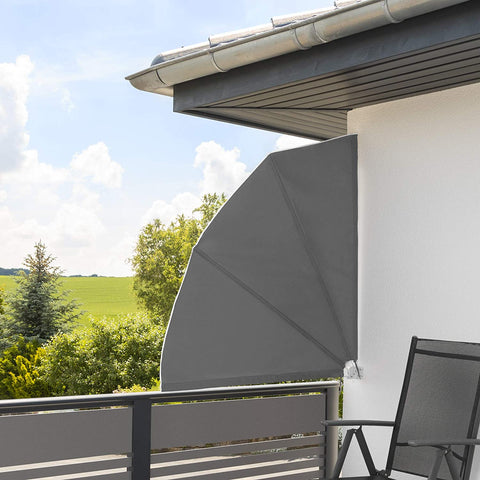 Balcony Side Awning,, Weather-Resistant, Includes Mounting MaterialTotal Dimensions (W x D x H): Approx. 140 x 7.5 x 140 cm