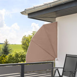 Balcony Side Awning,, Weather-Resistant, Includes Mounting MaterialTotal Dimensions (W x D x H): Approx. 140 x 7.5 x 140 cm