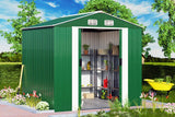 Tool Shed, Galvanised Metal, 8.38m³ - 14.65m³, incl. sliding doors