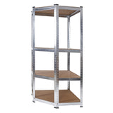 Heavy Duty shelving unit corner shelf industrial storage garage shed 160cm