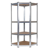 Heavy Duty shelving unit corner shelf industrial storage garage shed 160cm