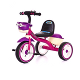 3 Wheeler kids Tricycle with Flashing lights,Music,Carrying Basket &Padded Seat