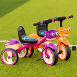 3 Wheeler kids Tricycle with Flashing lights,Music,Carrying Basket &Padded Seat