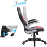 RACING GAMING CHAIR SWIVEL COMPUTER DESK OFFICE CHAIR  BLUE