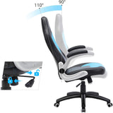 RACING GAMING CHAIR SWIVEL COMPUTER DESK OFFICE CHAIR..BLACK