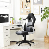 RACING GAMING CHAIR SWIVEL COMPUTER DESK OFFICE CHAIR..BLACK