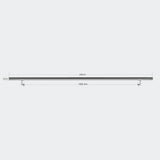Handrail Set Wall Holder 200cm Banister Handhold Stainless Steel
