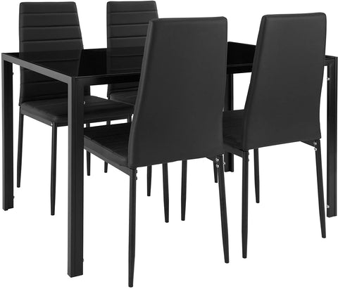 Dining Room Set with Dining Table and 4 Dining Chairs .