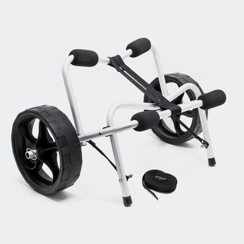 Foldable Aluminium Trolley Kayak max. 68kg, PU Wheels & Nylon Belt