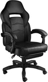 Computer Chair, Gaming Executive With Footrest Black