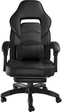 Computer Chair, Gaming Executive With Footrest Black