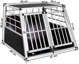 Aluminium transportation box for dogs car transport