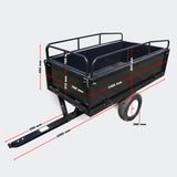 Dump cart 200x78x94.5cm mesh and removable side boards