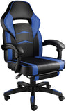 Computer Chair, Gaming Executive With Footrest Dark Blue