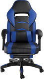 Computer Chair, Gaming Executive With Footrest Dark Blue