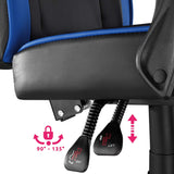 Computer Chair, Gaming Executive With Footrest Dark Blue