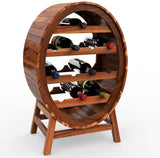 Wine Rack for 12 Bottles Wine Barrel Design Height 90 cm