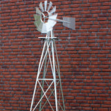 Decoration ..Windmill 245cm Silver-coloured Windmill Wind Game Ball Bearing Mill