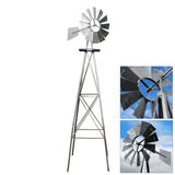 Decoration ..Windmill 245cm Silver-coloured Windmill Wind Game Ball Bearing Mill